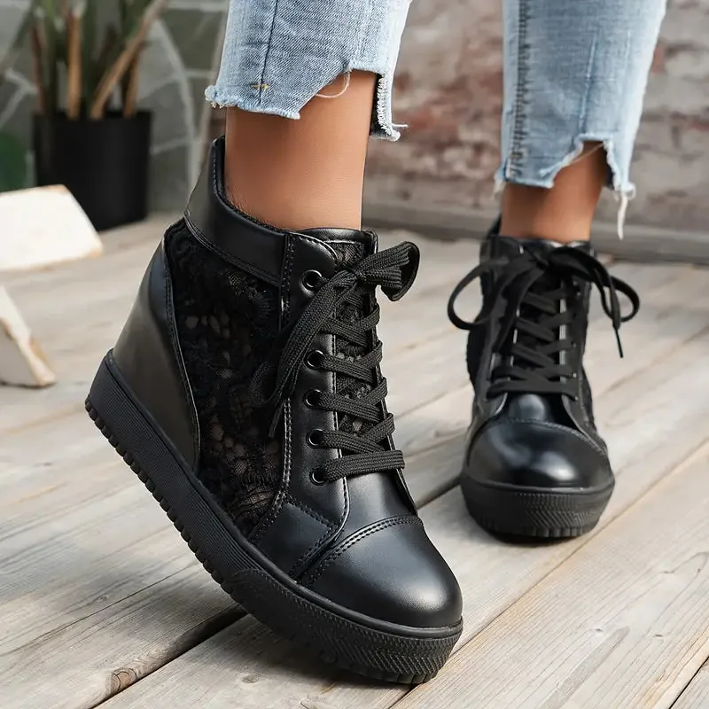Veterschoenen Ademende verhogende casual schoenen