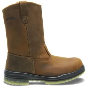 Wolverine W03258 Men's 10" DuraShocks Steel-Toe Insulated Waterproof Wellington Work Boots - Brown