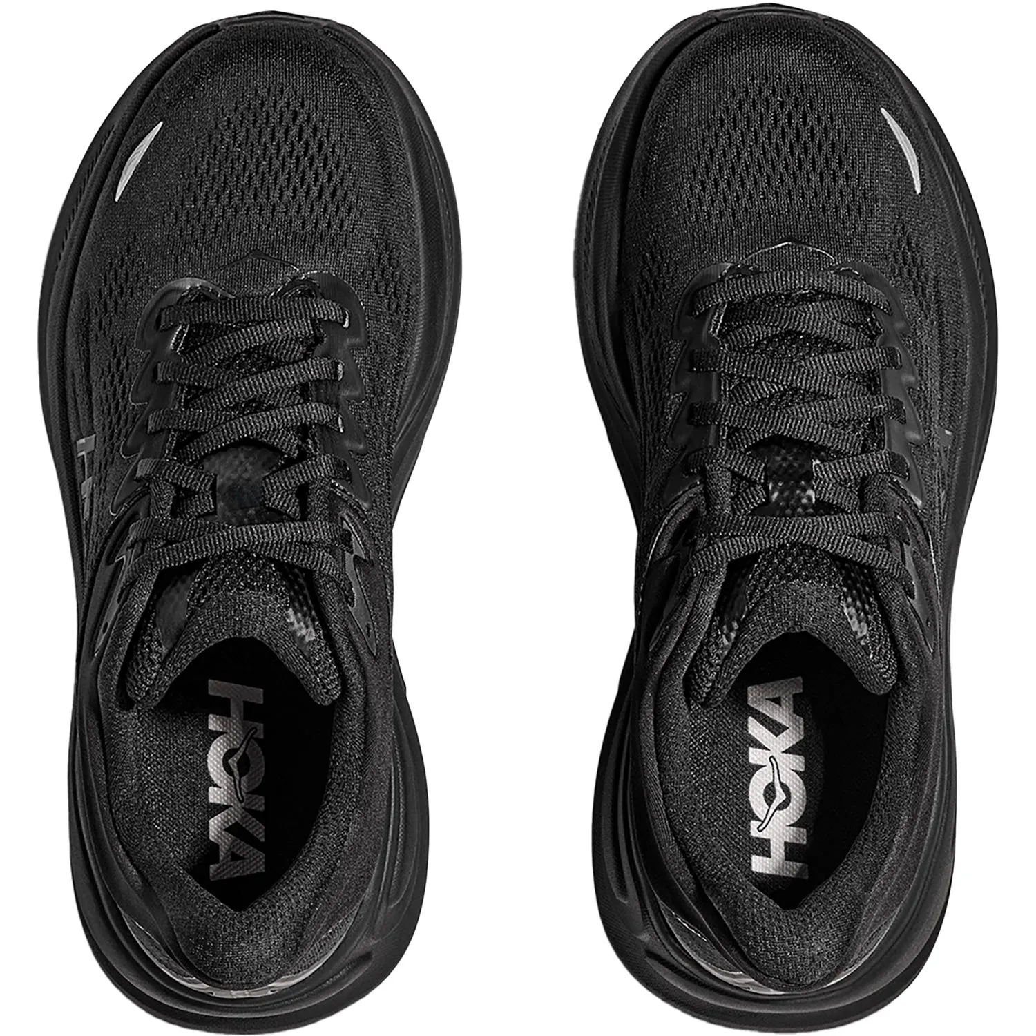 Women's Hoka Bondi 9 Black/Black Mesh